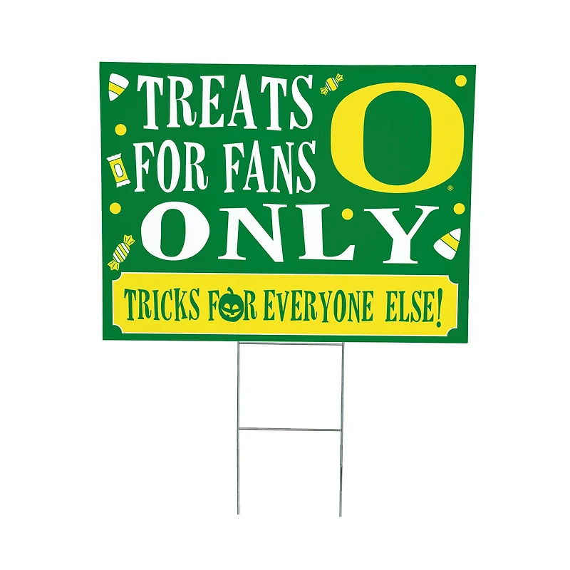 Oregon Ducks 18" x 24" Halloween Treats Outdoor Yard Sign