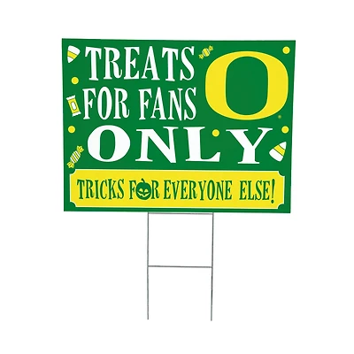 Oregon Ducks 18" x 24" Halloween Treats Outdoor Yard Sign