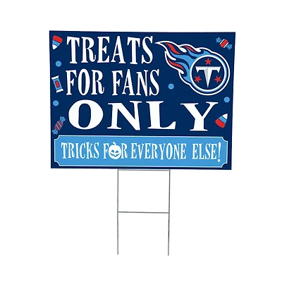 Tennessee Titans 18" x 24" Halloween Treats Outdoor Yard Sign