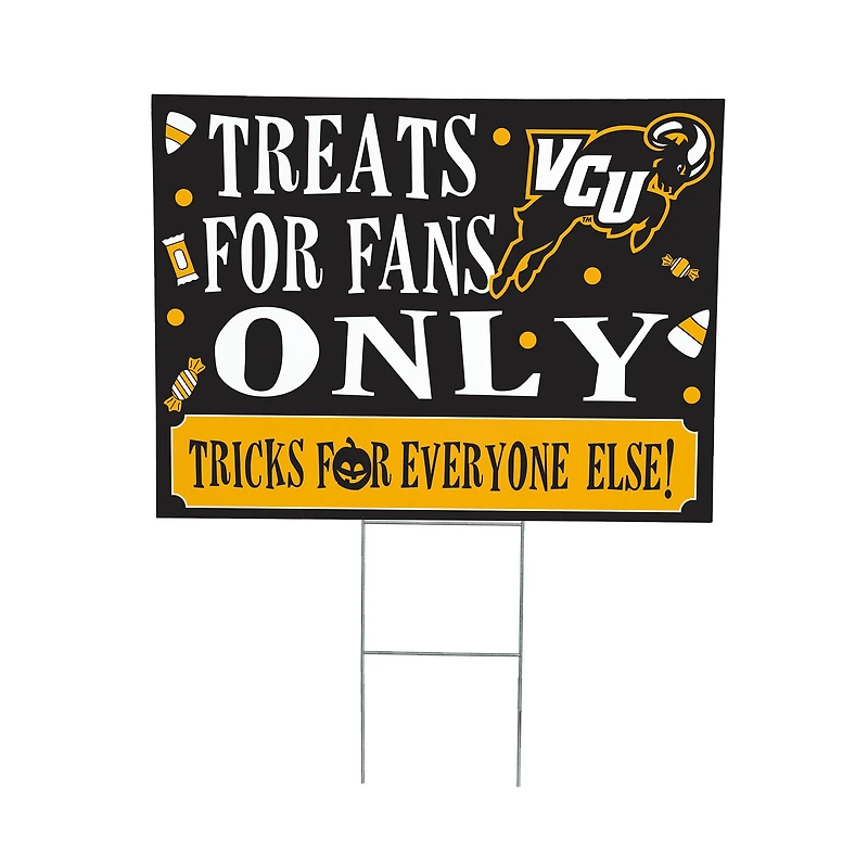 VCU Rams 18" x 24" Halloween Treats Outdoor Yard Sign