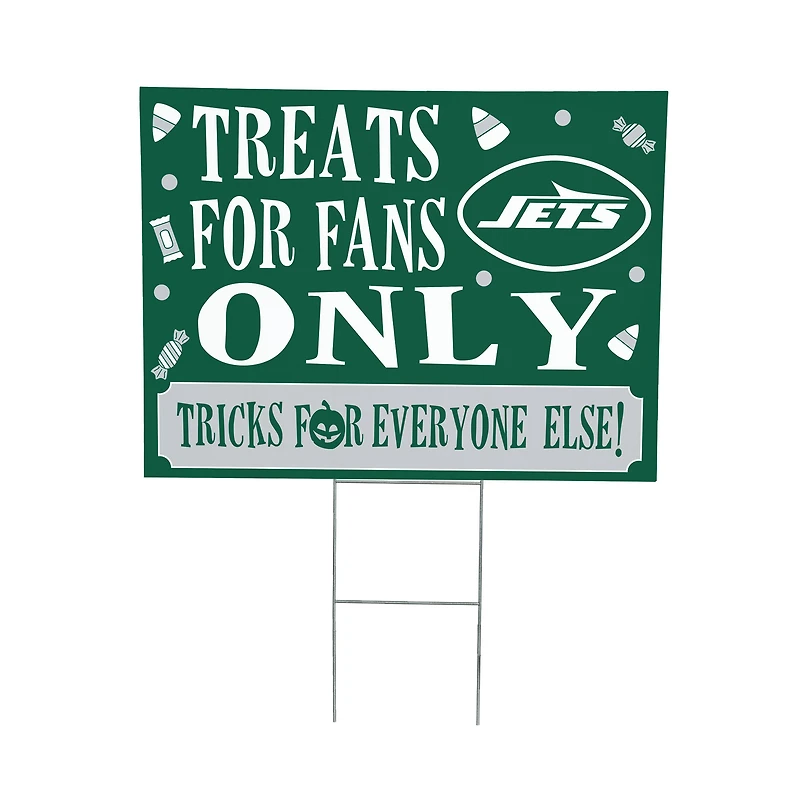 New York Jets 18" x 24" Halloween Treats Outdoor Yard Sign