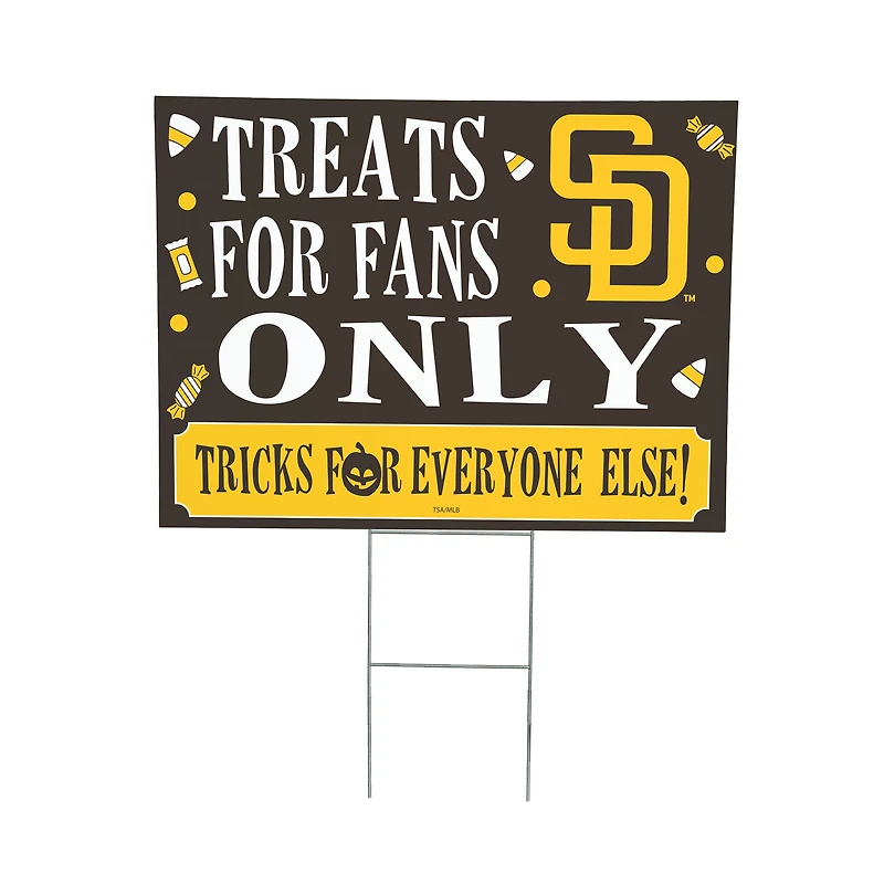 San Diego Padres 18" x 24" Halloween Treats Outdoor Yard Sign