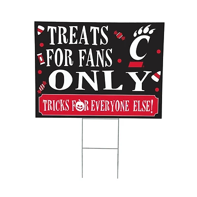 Cincinnati Bearcats 18" x 24" Halloween Treats Outdoor Yard Sign