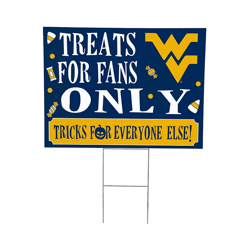 West Virginia Mountaineers 18" x 24" Halloween Treats Outdoor Yard Sign