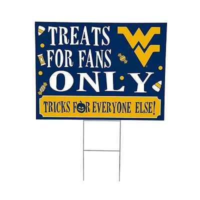 West Virginia Mountaineers 18" x 24" Halloween Treats Outdoor Yard Sign