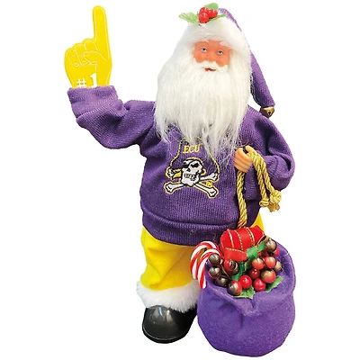 ECU Pirates 12" Animated Musical Santa