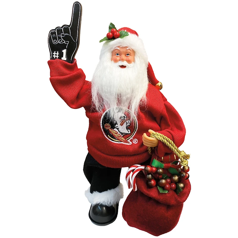 Florida State Seminoles 12" Animated Musical Santa
