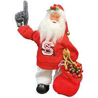 NC State Wolfpack 12" Animated Musical Santa
