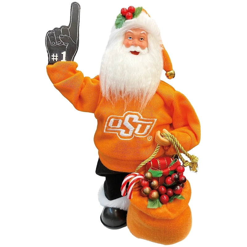 Oklahoma State Cowboys 12" Animated Musical Santa