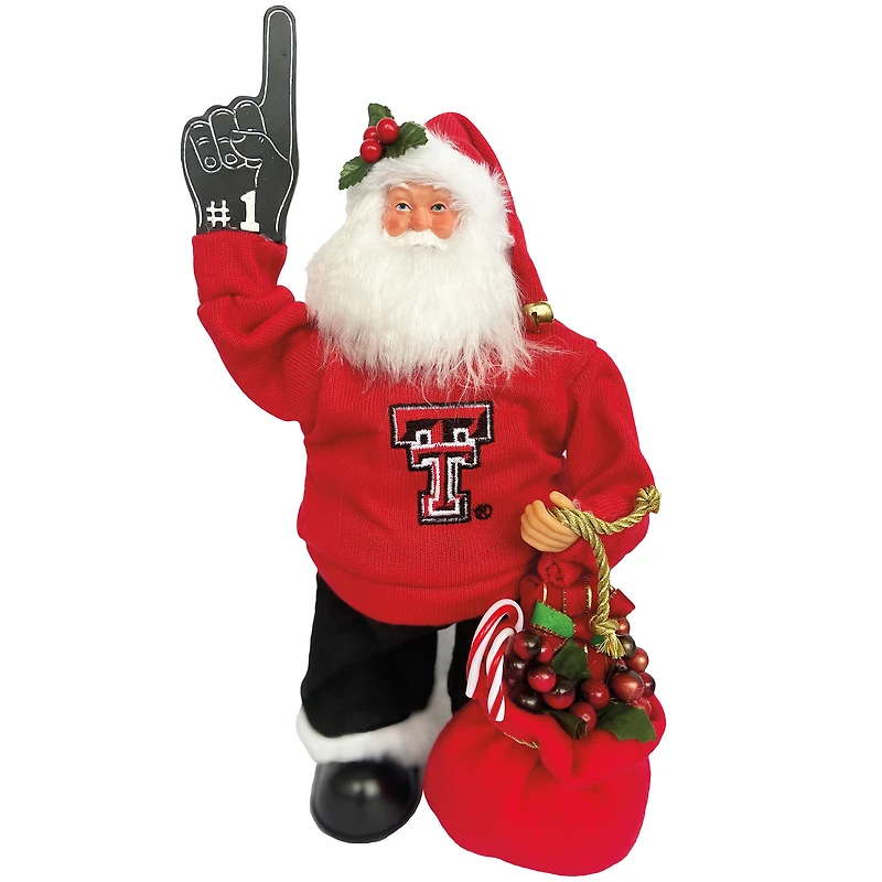 Texas Tech Red Raiders 12" Animated Musical Santa