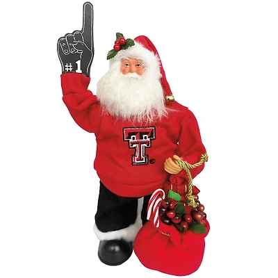 Texas Tech Red Raiders 12" Animated Musical Santa
