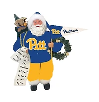 Pitt Panthers 12" Santa Figure