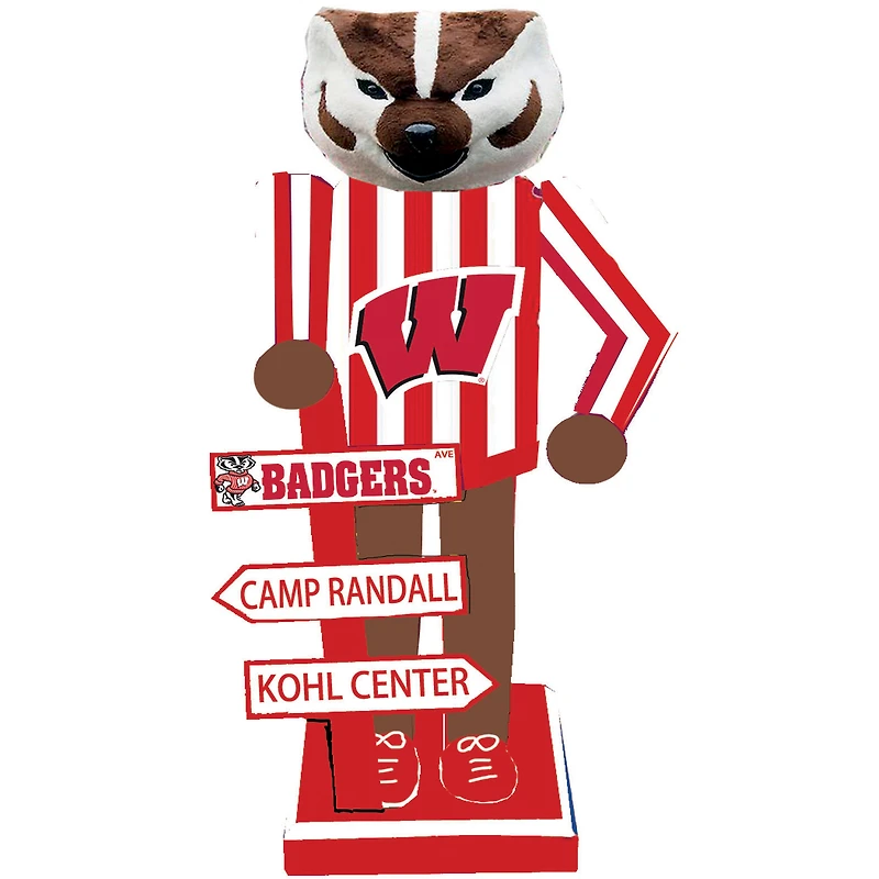 Wisconsin Badgers 12" Mascot Nutcracker