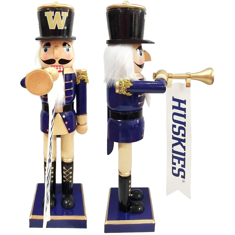 Washington Huskies 14" Bugler Nutcracker