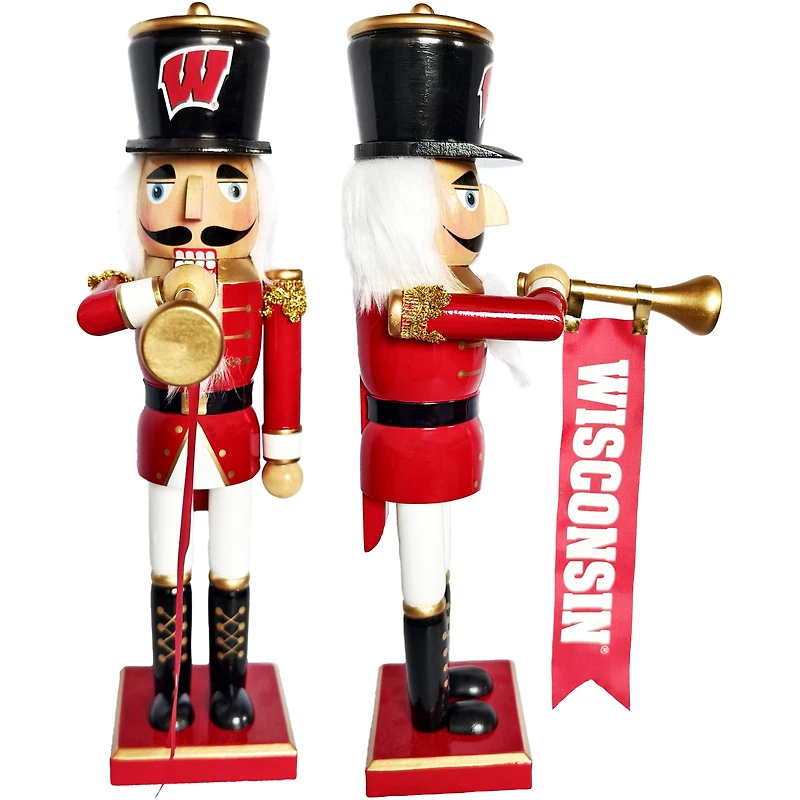 Wisconsin Badgers 14" Bugler Nutcracker