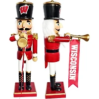 Wisconsin Badgers 14" Bugler Nutcracker