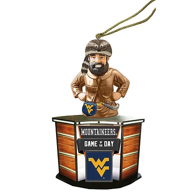 West Virginia Mountaineers 4" Game of the Day Ornament