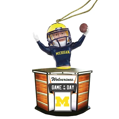Michigan Wolverines 4" Game of the Day Ornament
