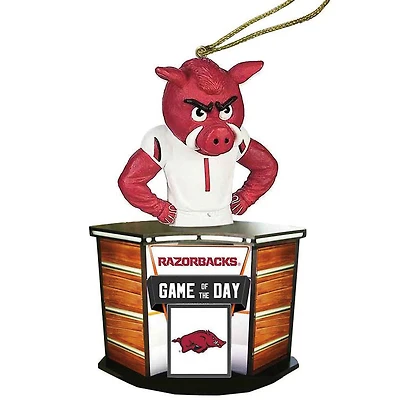 Arkansas Razorbacks 4" Game of the Day Ornament