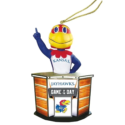 Kansas Jayhawks 4" Game of the Day Ornament