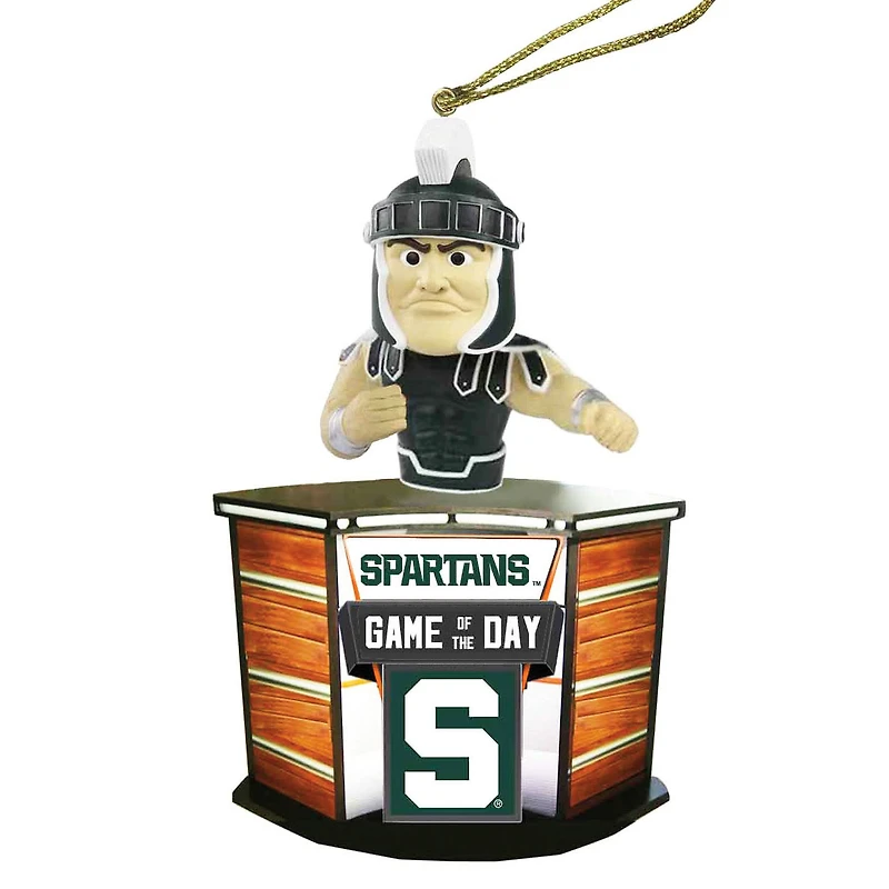 Michigan State Spartans 4" Game of the Day Ornament