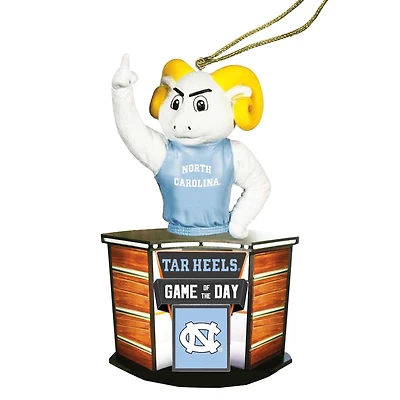 North Carolina Tar Heels 4" Game of the Day Ornament