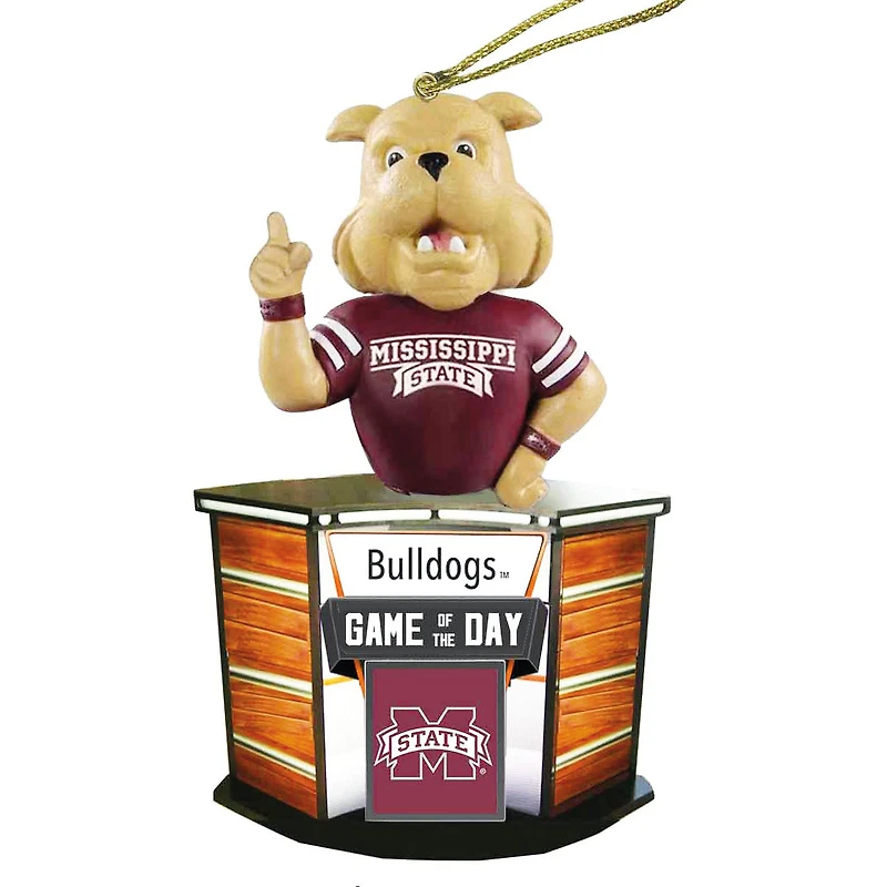 Mississippi State Bulldogs 4" Game of the Day Ornament
