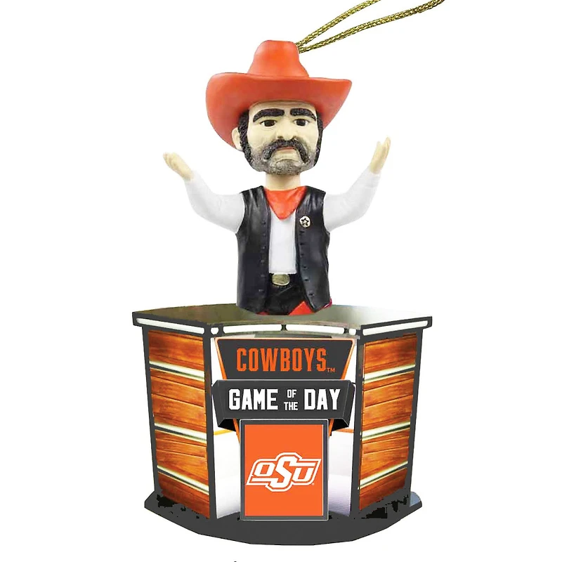 Oklahoma State Cowboys 4" Game of the Day Ornament