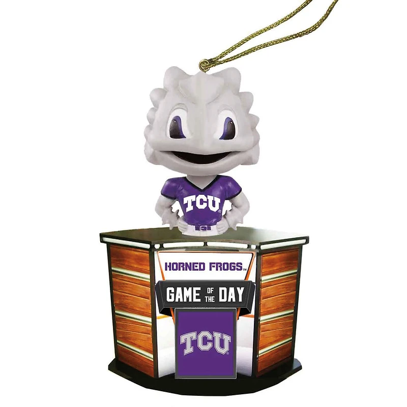 TCU Horned Frogs 4" Game of the Day Ornament