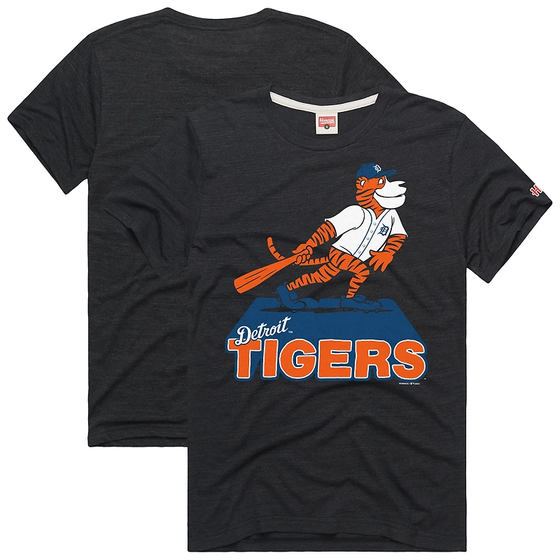 Men's Homage  Charcoal Detroit Tigers Hyper Local Refresh T-Shirt