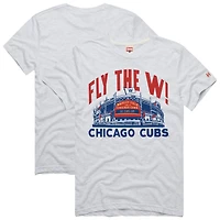 Men's Homage  Ash Chicago Cubs Hyper Local Refresh T-Shirt