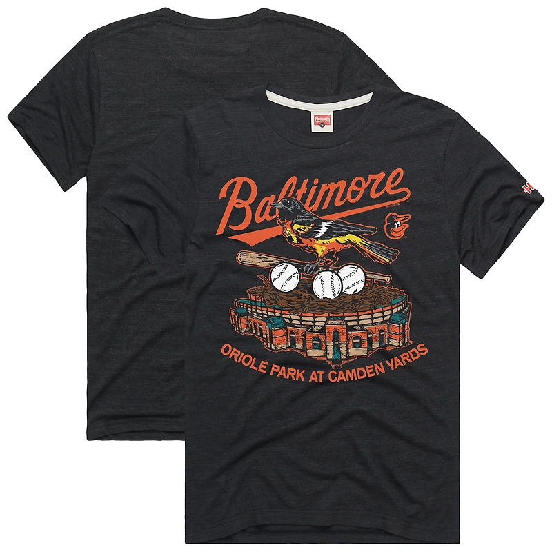 Men's Homage  Charcoal Baltimore Orioles Hyper Local Refresh T-Shirt
