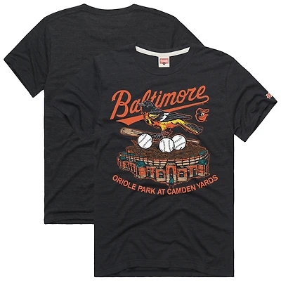Men's Homage  Charcoal Baltimore Orioles Hyper Local Refresh T-Shirt