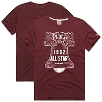 Men's Homage  Wine Philadelphia Phillies Hyper Local Refresh T-Shirt