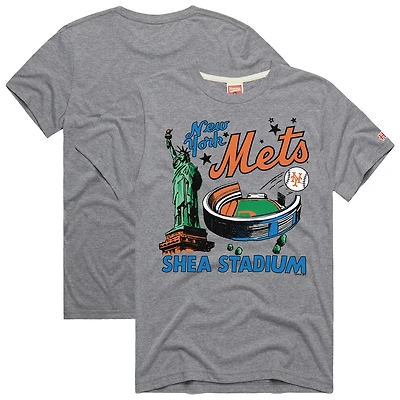 Men's Homage  Gray New York Mets Hyper Local Refresh T-Shirt