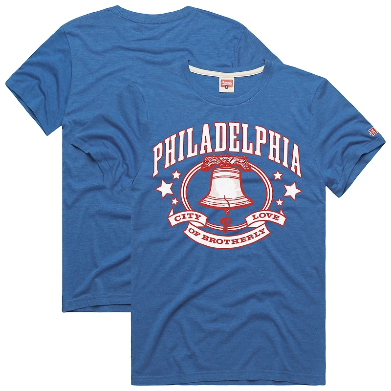 Men's Homage  Royal Philadelphia Phillies Hyper Local Refresh T-Shirt