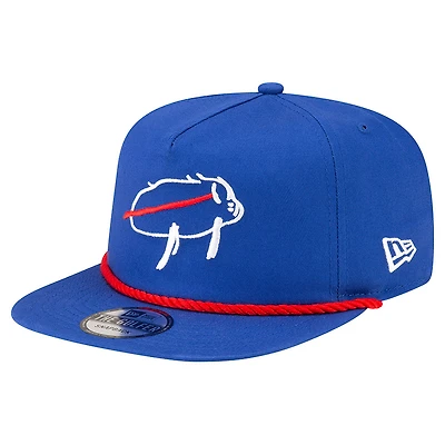 Men's New Era  Royal Buffalo Bills Director of Billustration Rope 19TWENTY Adjustable Hat