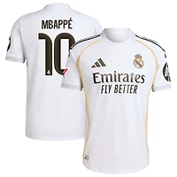 Men's adidas Kylian Mbappé White Real Madrid 2025/26 Home Authentic Player Jersey