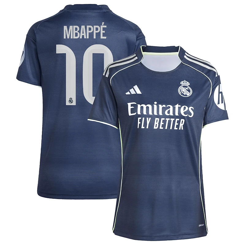 Women's adidas Kylian Mbappé Blue Real Madrid 2025/26 Away Replica Player Jersey