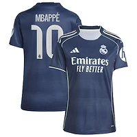 Women's adidas Kylian Mbappé Blue Real Madrid 2025/26 Away Replica Player Jersey