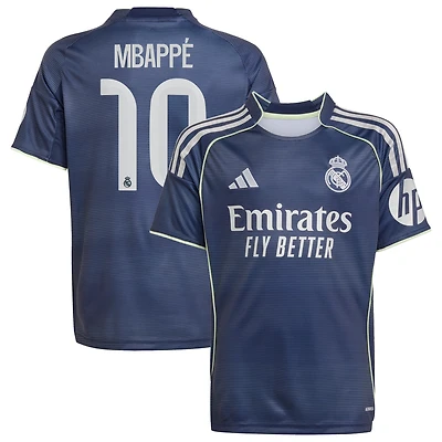 Youth adidas Kylian Mbappé Blue Real Madrid 2025/26 Away Replica Player Jersey
