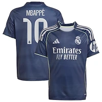 Youth adidas Kylian Mbappé Blue Real Madrid 2025/26 Away Replica Player Jersey