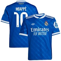 Youth adidas Kylian Mbappé Blue Real Madrid 2025/26 Third Replica Player Jersey