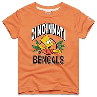 Youth Homage x The Simpsons Orange Cincinnati Bengals Tri-Blend T-Shirt