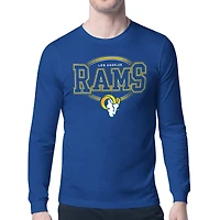 Men's Starter Royal Los Angeles Rams Team Track Graphic Long Sleeve T-Shirt