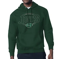 Men's Starter New York Jets Team Track Graphic Pullover Hoodie