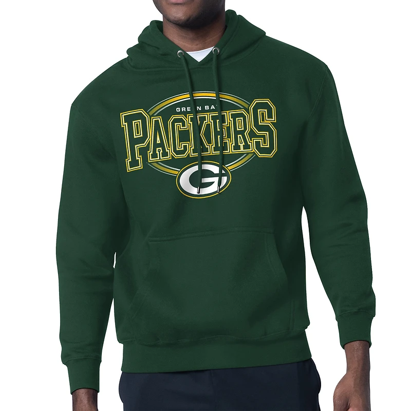 Men's Starter Green Bay Packers Team Track Graphic Pullover Hoodie