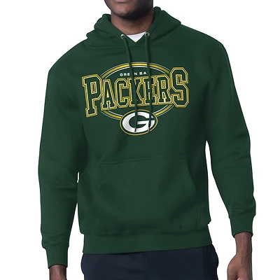 Men's Starter Green Bay Packers Team Track Graphic Pullover Hoodie