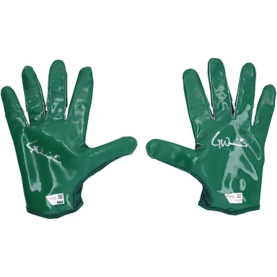 Garrett Wilson New York Jets Autographed Game-Used adidas Gloves from the 2024-25 NFL Season
