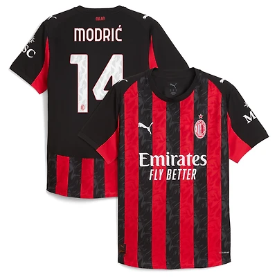 Men's Puma Luka Modric Red AC Milan 2025/26 Home Authentic Jersey